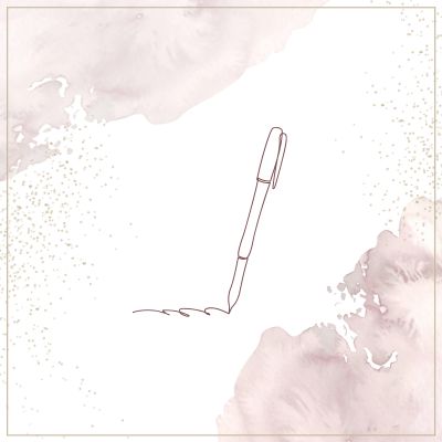 Ein Stift, der schreibt als Symbol für das Schreiben als Autorin